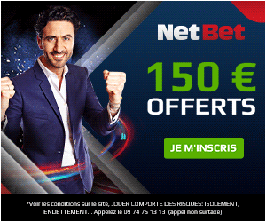 NetBet |100€ offerts /1er Pari & Streaming Gratuit illimité*