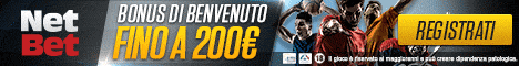 5 Euro in omaggio con NetBet Bonus NetBet